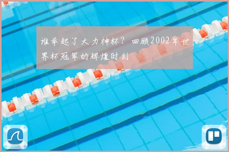 谁举起了大力神杯？回顾2002年世界杯冠军的辉煌时刻